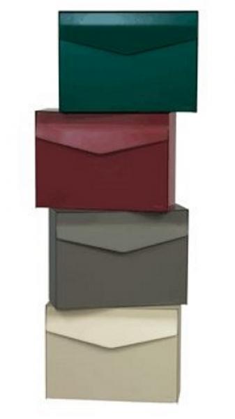 MEFA Briefkasten Letter (112) Basaltgrau semi mat RAL 7012 Wandbriefkasten